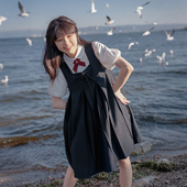 套装 樱花家族jk制服套装 短袖 减龄背心裙原创连衣裙衬衫 小优礼