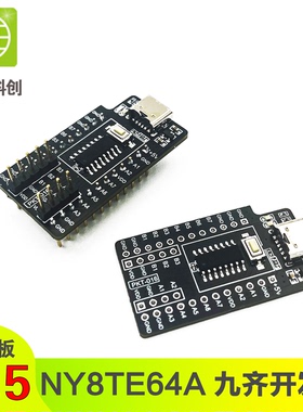 高速学习评估板核心板 PKT-016-NY8TE64A 九齐开发板 最小系统板