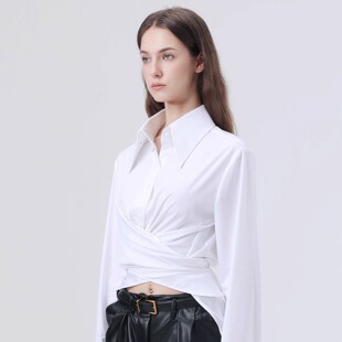 关晓彤 同款 ALAB法式GENTLEWOMEN设计感法式袖扣衬衫