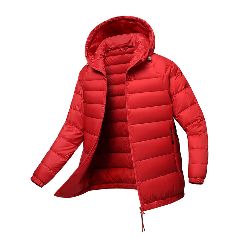 Yiliton/依立腾情侣款冬季轻薄羽绒服简约百搭连帽保暖舒适