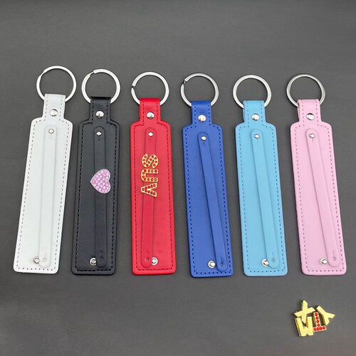 【8MM/10MM钥匙扣带】字母车牌号车牌号钥匙扣DIY饰品批发地摊钻