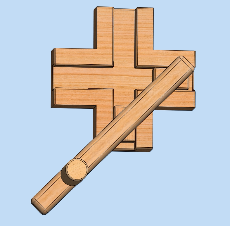 一种交错运动机构的图纸和3d的pdf