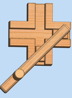 二维图纸154.一种交错运动机构的图纸和3d的pdf