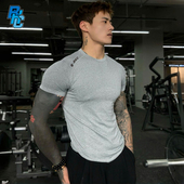 BKCXZICE破冰Lu家同款 夏 运动T恤速干无缝紧身衣高弹训练健身短袖