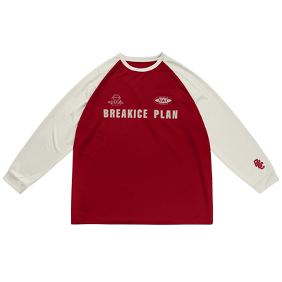 breakice春夏季美式拼接长袖投篮