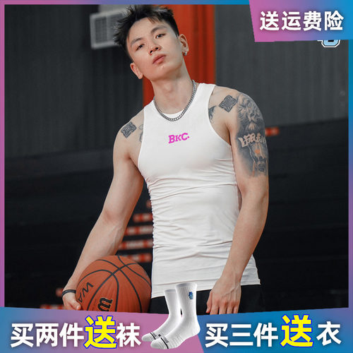 破冰GI球员版美式运动健身背心男