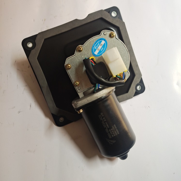 适用于天龙旗舰雨刮电机带安装板实力多SM-2863B 24V80W左向正控