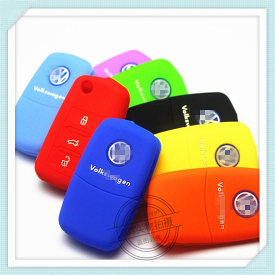 适用大众新速腾捷达途观昊明锐POLO宝来朗逸高尔夫硅胶套钥匙包