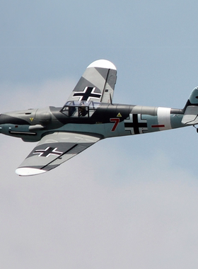 Dynam迪乐美bf109二战1.3m像真机电动遥控航模固定翼飞机4S动力