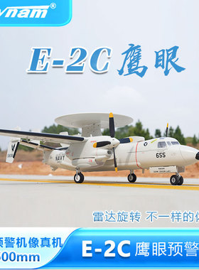 Dynam迪乐美E-2C“鹰眼”预警机像真机电动遥控固定翼航模飞机