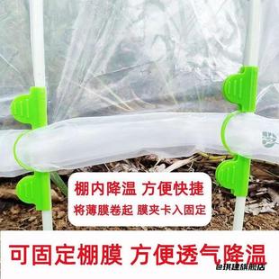 防风夹固定支架绿植小拱棚防风夹紧压膜夹稳固夹子卡扣夹便捷