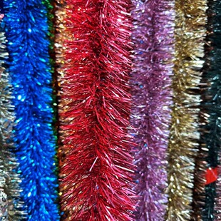 婚礼婚庆彩色毛条彩带拉花装饰幼儿园毛条派对用品亮光茜草彩条