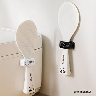 固定器创意免打孔盛饭勺开合饭铲电源线厨房勺子架饭勺放置个性