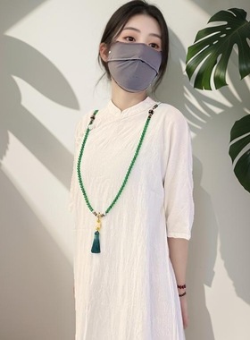 禅服斜跨璎珞挂件长项链气质斜挎