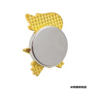 中国少先队五角星徽章胸针章扣磁吸铁石小学生干部国徽夹金属