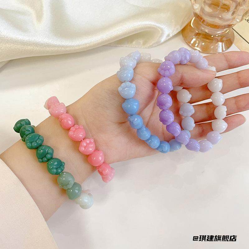 闺蜜款小猫爪可爱渐变手串珠手链手饰手镯小学生ins设计款春夏,饰品/流行首饰/时尚饰品新,多宝手串,淘宝优惠券,粉丝福利购,淘宝优惠卷