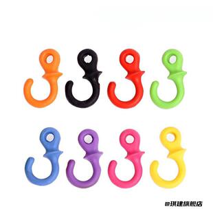 弓弦减震器双钩调节扣开口扣猴尾巴伞绳扣户外美猎弓橡胶射箭收紧