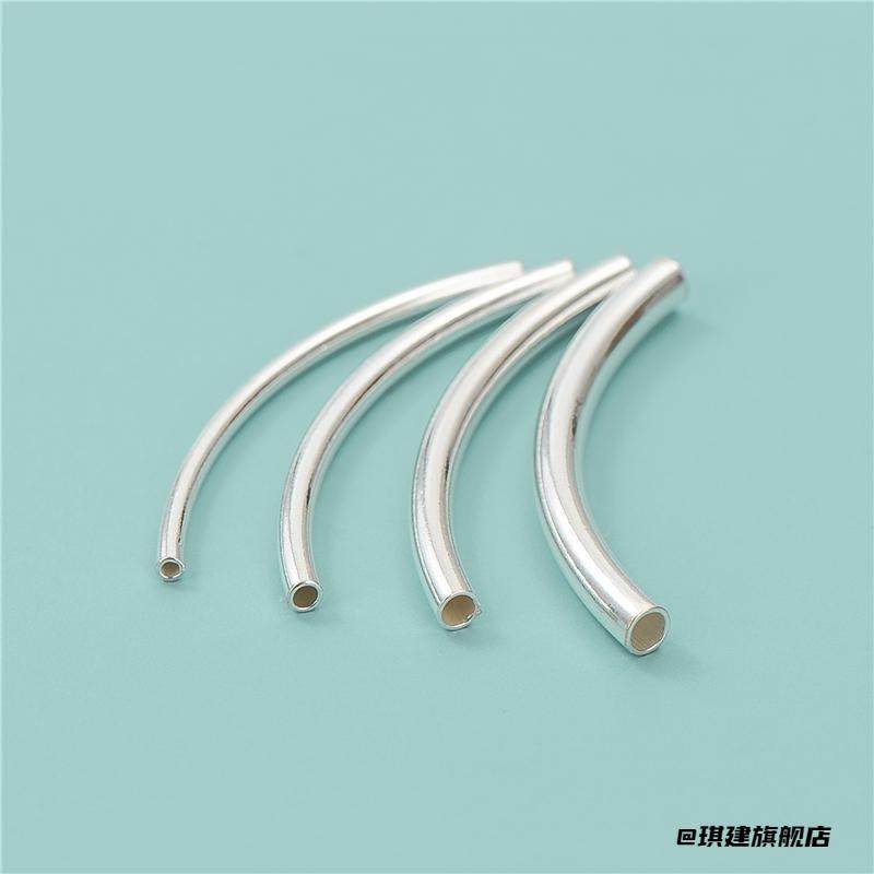 配件2025弯管编绳串珠光面手串银色新款制作手链加工,饰品/流行首饰/时尚饰品新,弯管,淘宝优惠券,粉丝福利购,淘宝优惠卷