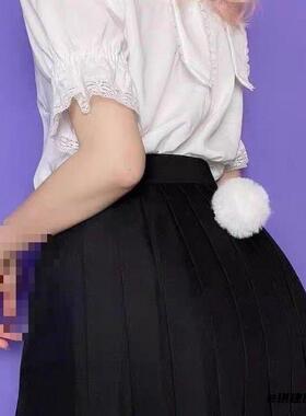 配饰兔子尾巴柔软兔子可爱兔毛球动物cosplaycos仿真