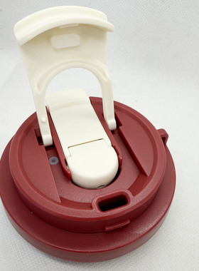 KFG-1双饮铃兰花陶瓷保温杯盖吸管杯盖子双饮咖啡杯盖保温杯盖水