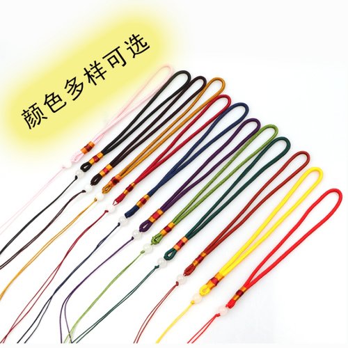 手把玩件绳仿翡翠檀木粗款项链绳玉吊坠挂绳弹弓失手绳香包手机挂