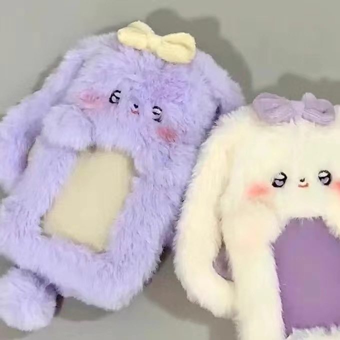 动物卡套可爱兔子毛绒校园卡公交照片保护套展示挂件,收纳整理,卡套,淘宝优惠券,粉丝福利购,淘宝优惠卷