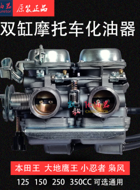 适用于CBT125大地鹰王DD250永源枭风双缸小忍者CA250 350化油器