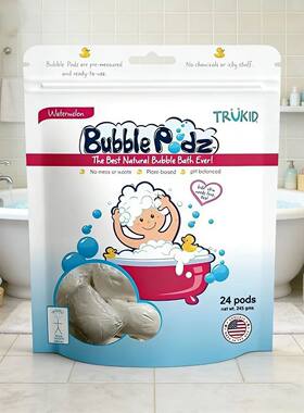 trukid儿童沐浴露洗发水二合一婴儿宝宝专用泡泡浴女童泡澡球泡沫