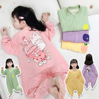 儿童秋冬季德绒保暖睡衣家居服