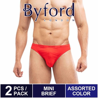 2条装进口百富Byford男士竹纤维三角内裤性感纯色抗菌