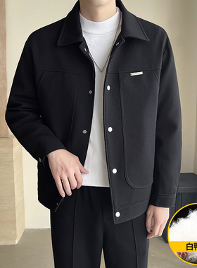 模特图~冬季男尚同款白鸭绒轻薄羽绒服 BY201/P165