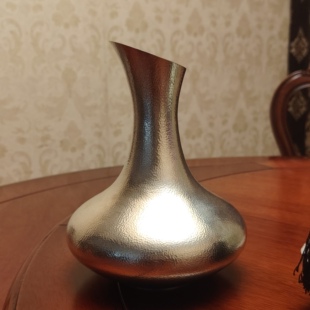 纯银红酒醒酒器足银999纯手工锤纹酒壶葡萄酒分酒器家用酒具礼品