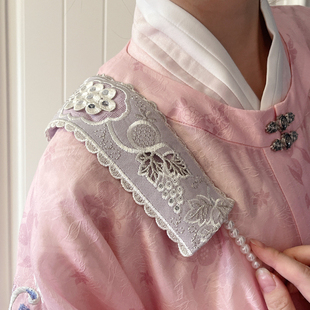 上闲月加宽背包垫肩 汉服包包配饰保护汉服加厚护肩减压带防滑带