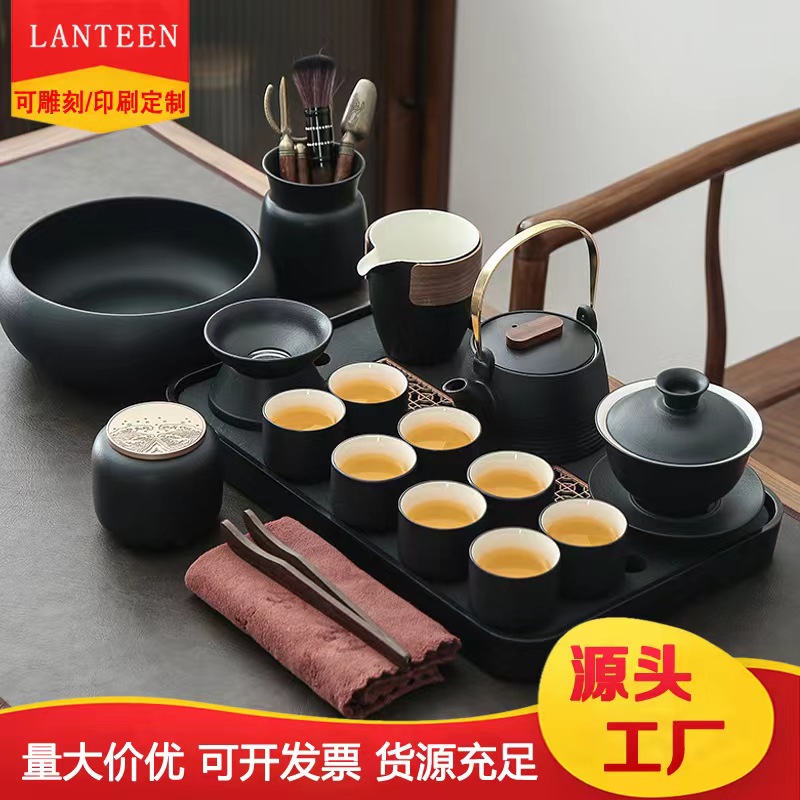 功夫茶具黑陶瓷复古高温