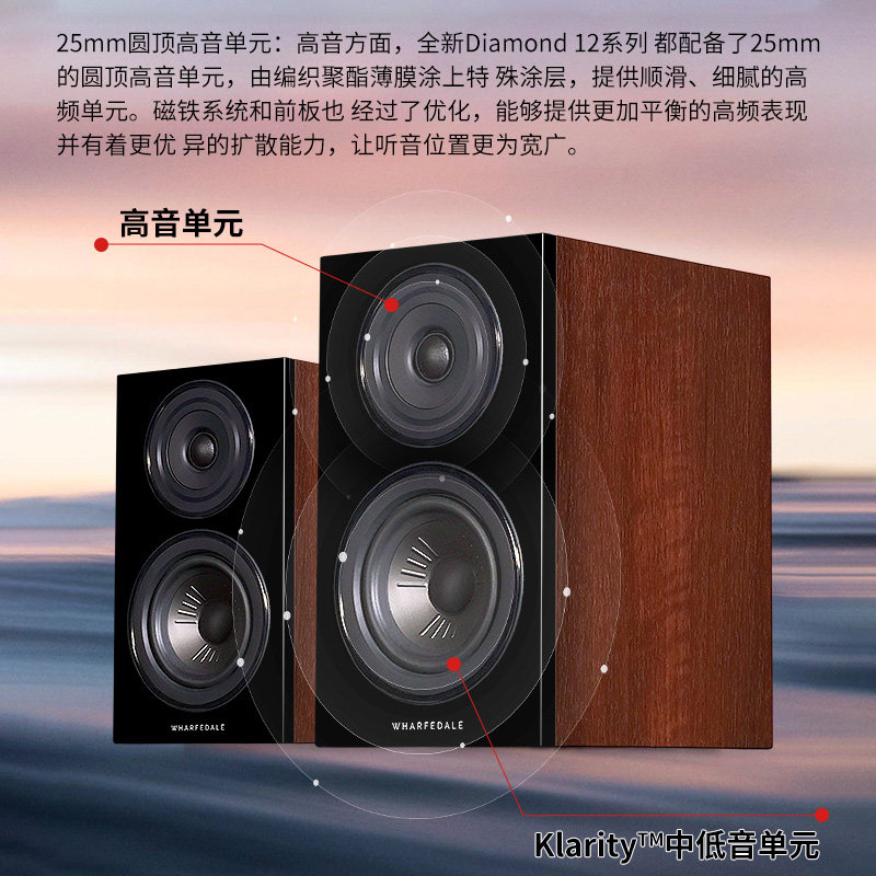 乐富豪钻石12.2 发烧HiFi音响书架箱家用无源音箱高保真音响