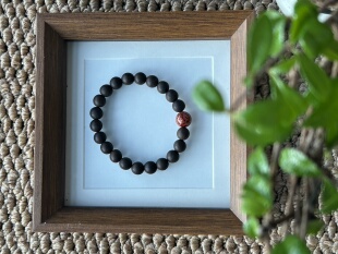 古法DIY新中式药香手串非遗天然合香珠手工大漆天年香手链8mm