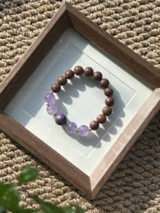 息肌丸紫水晶拼大漆手工合香珠手串非遗药香珠子中式古方复刻天然