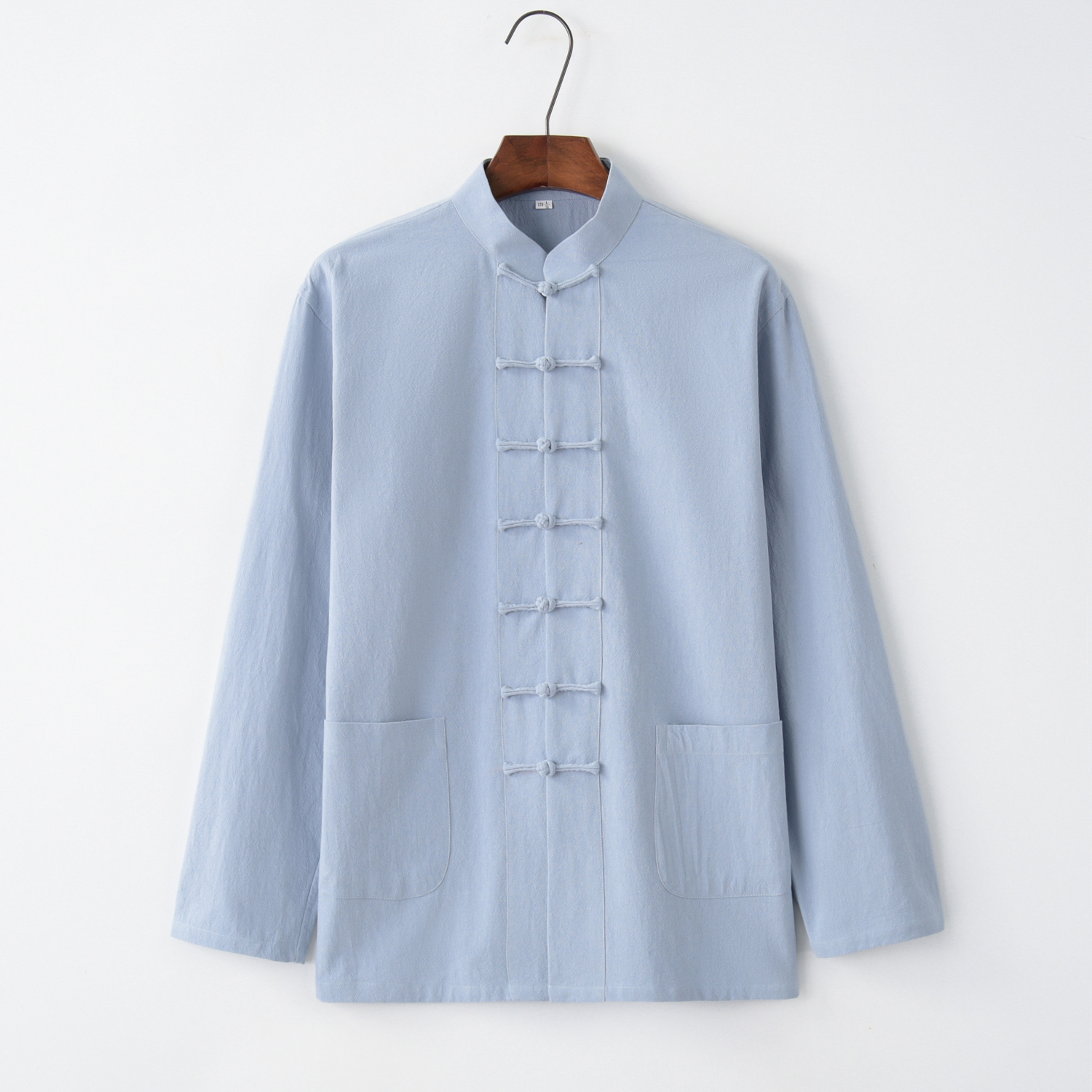 春秋唐装棉麻新中式太极服长衫