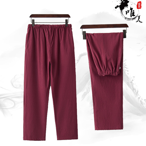 中山装夏季中国风棉麻薄款汉服