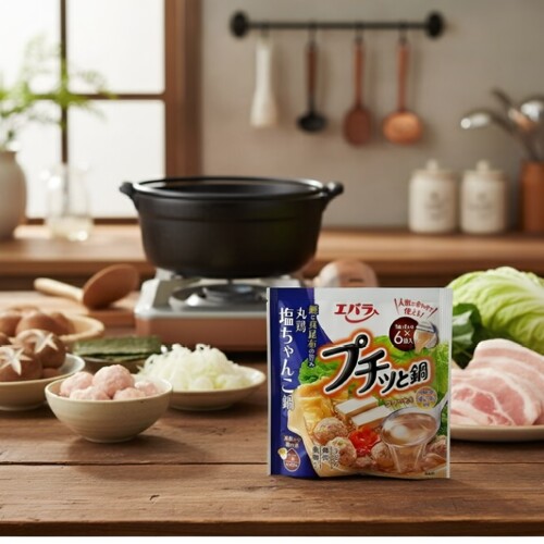 日本代购Ebara荏原浓缩锅底液 丸鸡盐味火锅底料 1人份x6枚关东煮