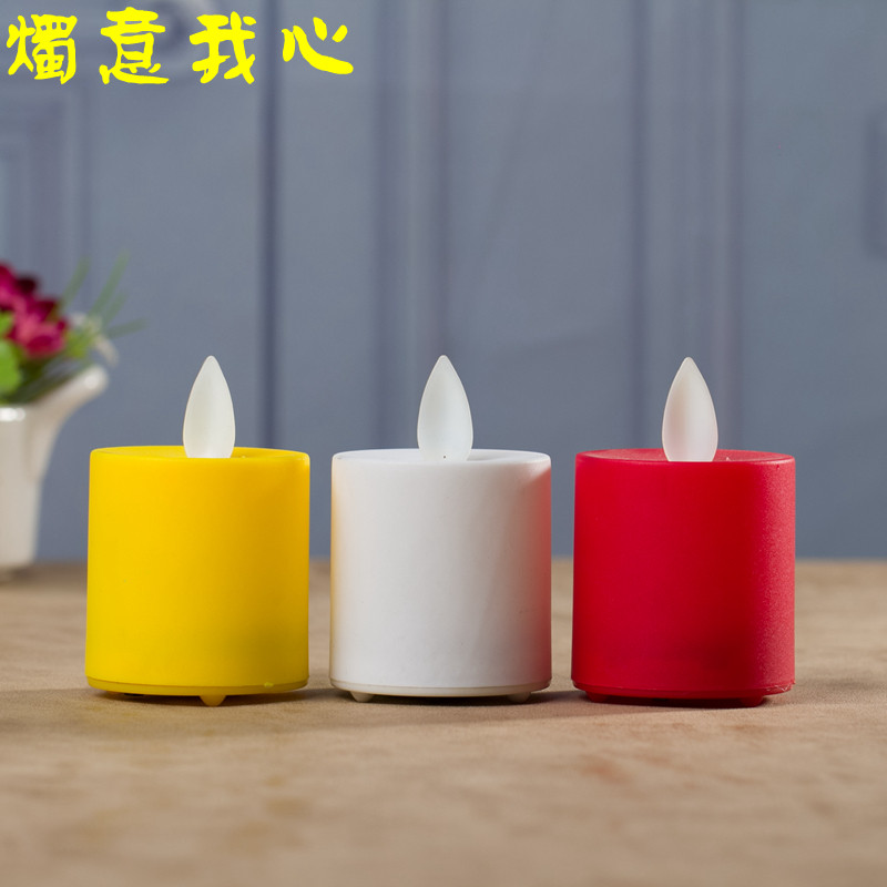单位学校活动舞台道具演出表演手捧仿真LED电子蜡烛灯浪漫摇摆用
