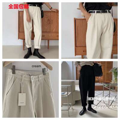 韩国东大门 Vergamot120510冬 加绒复古显瘦牛仔裤