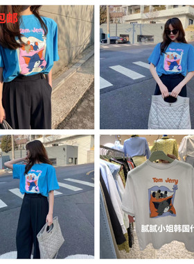 TARA BY MOTION-P韩国东大门卡通短袖T恤