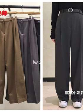 2025早秋新款韩国东大门butt宽松阔腿西裤082903