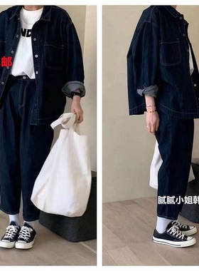 韩国东大门 Self Service030305春夏1oo% 棉复古颜色赞薄款牛仔裤