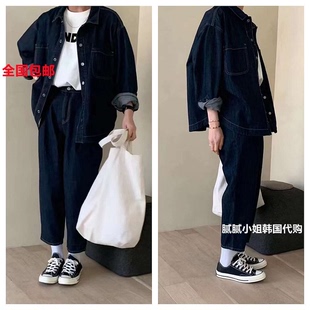 韩国东大门 Self Service030305春夏1oo 棉复古颜色赞薄款牛仔裤