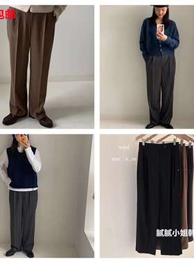 韩国 高品质 Egg111511秋冬 日本进口 36%羊毛 西裤