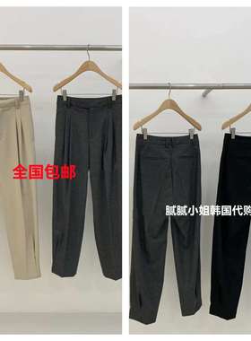 2025秋冬韩国东大门galleryy显瘦纯色西装裤101905