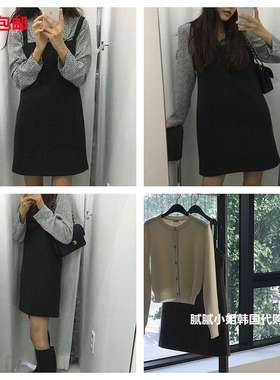 韩国高品质 Plat Base102503秋冬 20%羊毛 气质 连衣裙