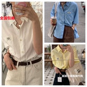 A050810 2025夏季 韩国东大门代购 giggle 多色洋气衬衫